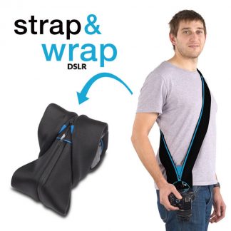 Miggo Strap&Wrap-Med-DSLR/Superzoom Blue/Black