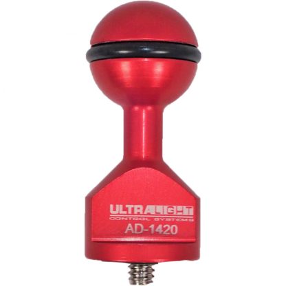 Ultralight Base Adapter with 1/4"-20 Threaded Bolt (Splashy Red)
