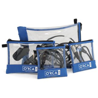 OR-180 – 4 TRANSPARENT POUCHES KIT FOR ACCESSORIES