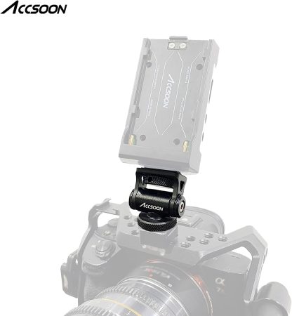 Accsoon 1/4" Multi-Directional Cold Shoe Mount Adapter with 1/4"-20 Thread Mount Video Accessories