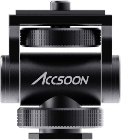 Accsoon 1/4" Multi-Directional Cold Shoe Mount Adapter with 1/4"-20 Thread Mount Video Accessories